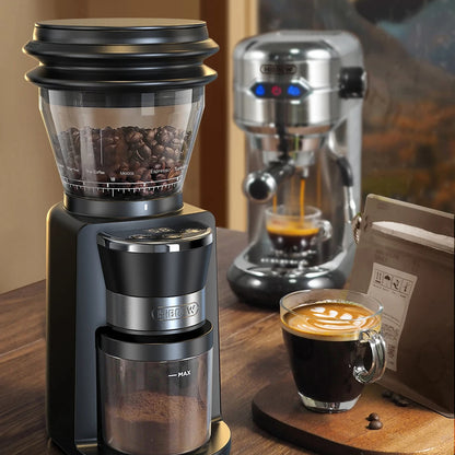 Electric Burr Coffee Grinder | 34 Grind Settings for Espresso, Pour Over, French Press | Visual Bean Storage, Adjustable Precision – G3