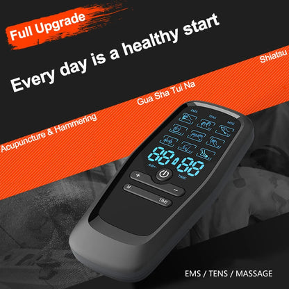Electric TENS & EMS Muscle Stimulator | 6 Massage Modes, 19 Intensity Levels, USB Rechargeable Pain Relief Therapy for Back, Neck, Legs & Arms