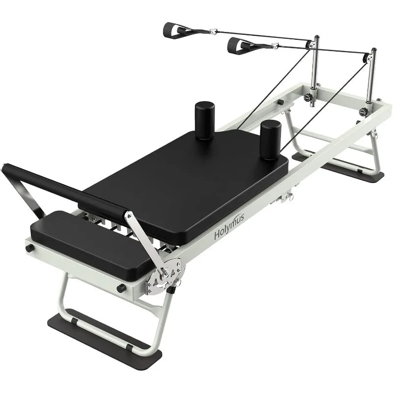 Foldable Pilates Reformer for Home | Compact Fitness Machine | Full Body Workout | Dual Resistance | Up to 400 lbs Capacity | Easy Storage