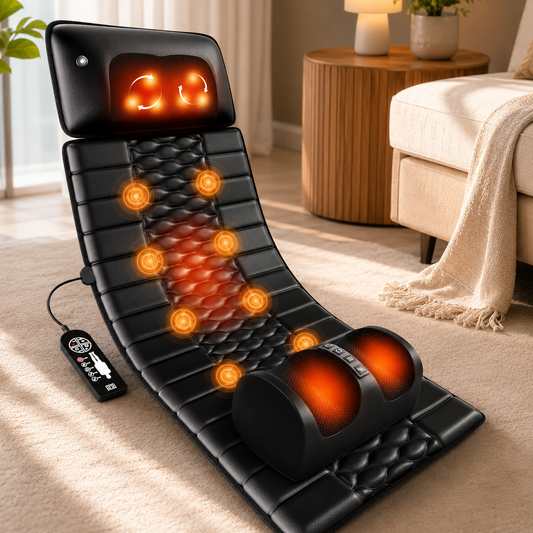 Full Body Massage Mat with Heat | Shiatsu Back Massage Mat | Electric Massage Pad for Home Use