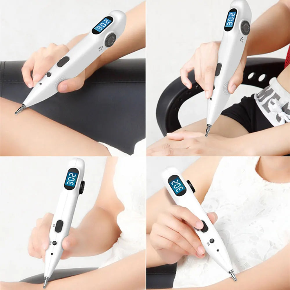 Electronic Acupuncture Pen | Needle-Free Meridian Massage with Pulse Therapy | Auto Acupoint Detection, 9 Intensity Levels, USB Rechargeable