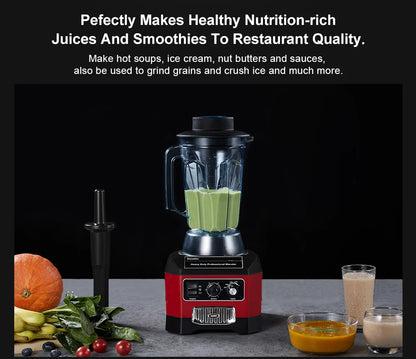 High-Power Blender for Home Use | 2200W Smoothie Maker with BPA-Free 2L Jar, 6 Blades, Timer & Self-Cleaning | Ice Crusher & Food Mixer