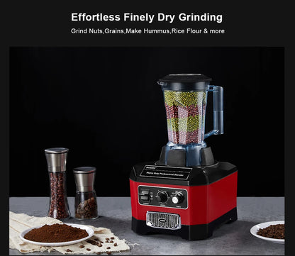 High-Power Blender for Home Use | 2200W Smoothie Maker with BPA-Free 2L Jar, 6 Blades, Timer & Self-Cleaning | Ice Crusher & Food Mixer