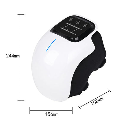 Heated Knee Massager with Vibration | 3 Heat & Massage Levels | LED Display | Cordless Rechargeable Knee Brace for Pain Relief & Joint Recovery