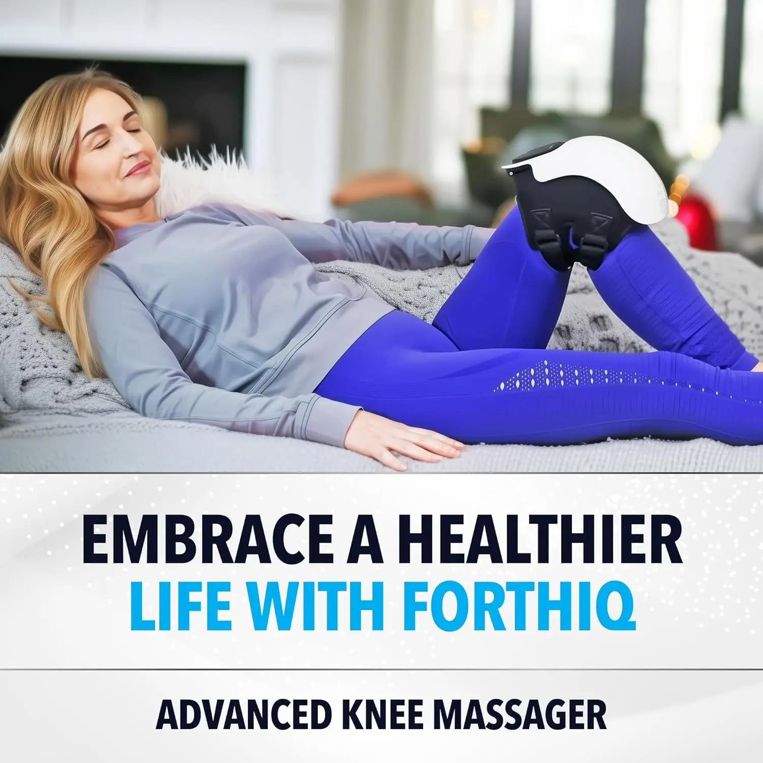 Heated Knee Massager with Vibration | 3 Heat & Massage Levels | LED Display | Cordless Rechargeable Knee Brace for Pain Relief & Joint Recovery