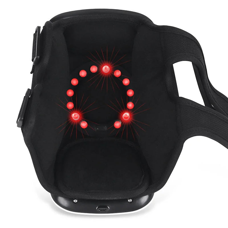 Heated Knee Massager with Vibration | 3 Heat & Massage Levels | LED Display | Cordless Rechargeable Knee Brace for Pain Relief & Joint Recovery
