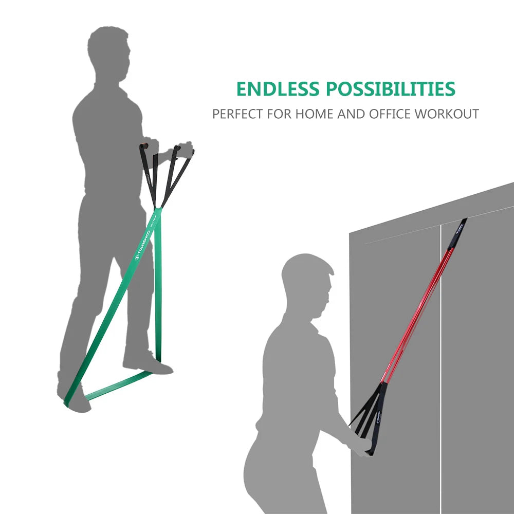 Heavy Duty Resistance Bands Set | 5 Levels 8–125 lbs | 100% Natural Latex Pull-Up Assist Bands for Strength Training, Mobility & Home Workouts