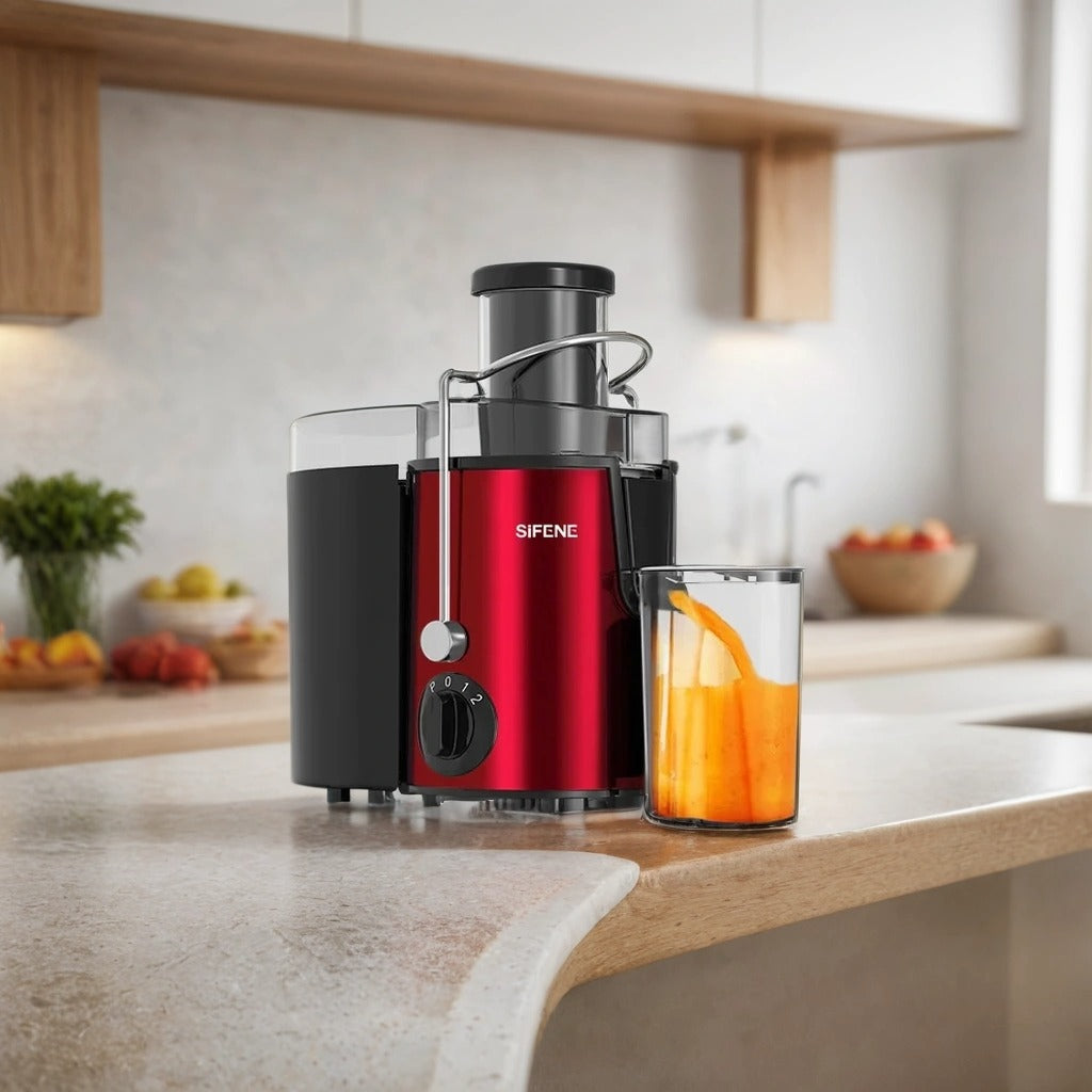 Juicer Machine 800W with 3-Speed & Wide Chute | High Juice Yield, Easy to Clean | Safety Lock & Overheat Protection for Fruits & Veggies