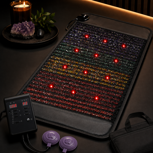 PEMF Infrared Therapy Mat | Red Light, Amethyst, Tourmaline & Jade Heating Cushion