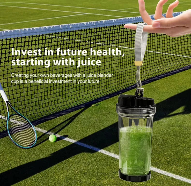 Portable Juicer Blender | 180W USB Rechargeable Smoothie Cup with 4000mAh Battery & 4 Blades – Personal Juice Blender for Travel & Outdoor Use