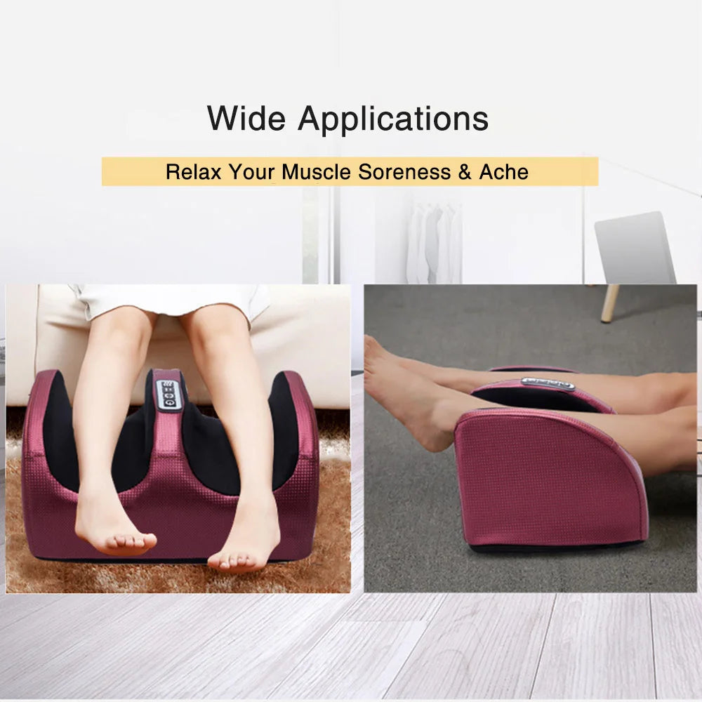 Shiatsu Foot Massager Machine with Heat | Foot Pain Relief & Circulation System with 12 Massage Nodes & Deep Kneading