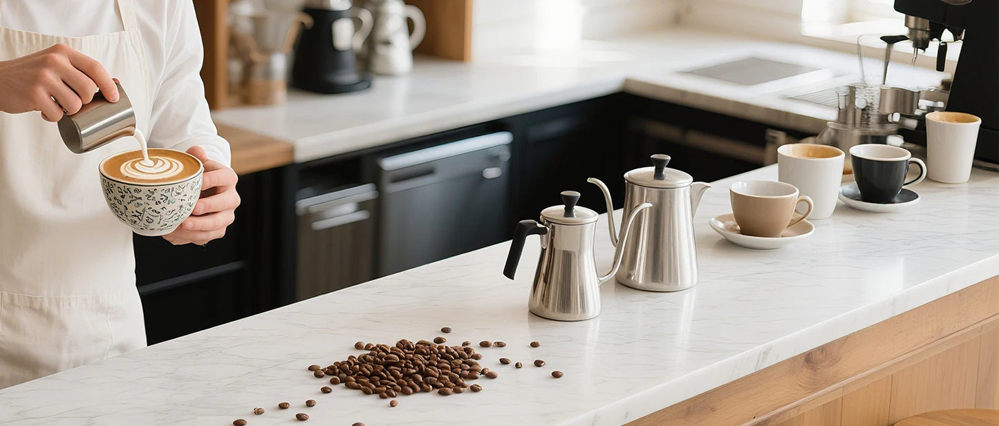 20-Bar Touch Screen Espresso Machine | Fast 13s Heat-Up, Milk Frother, Hot Water & Stainless Steel Design