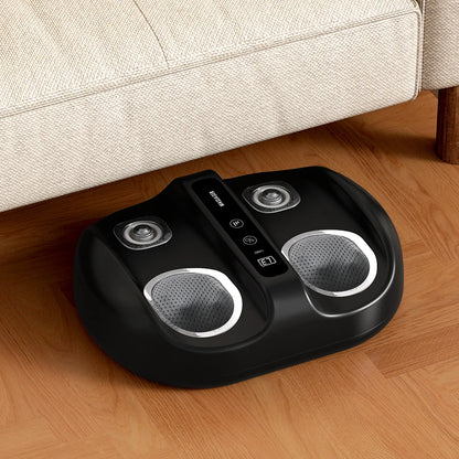 Foot Massager Machine with Heat & Kneading | Foot Pain Relief & Circulation System for Daily Muscle Recovery Black