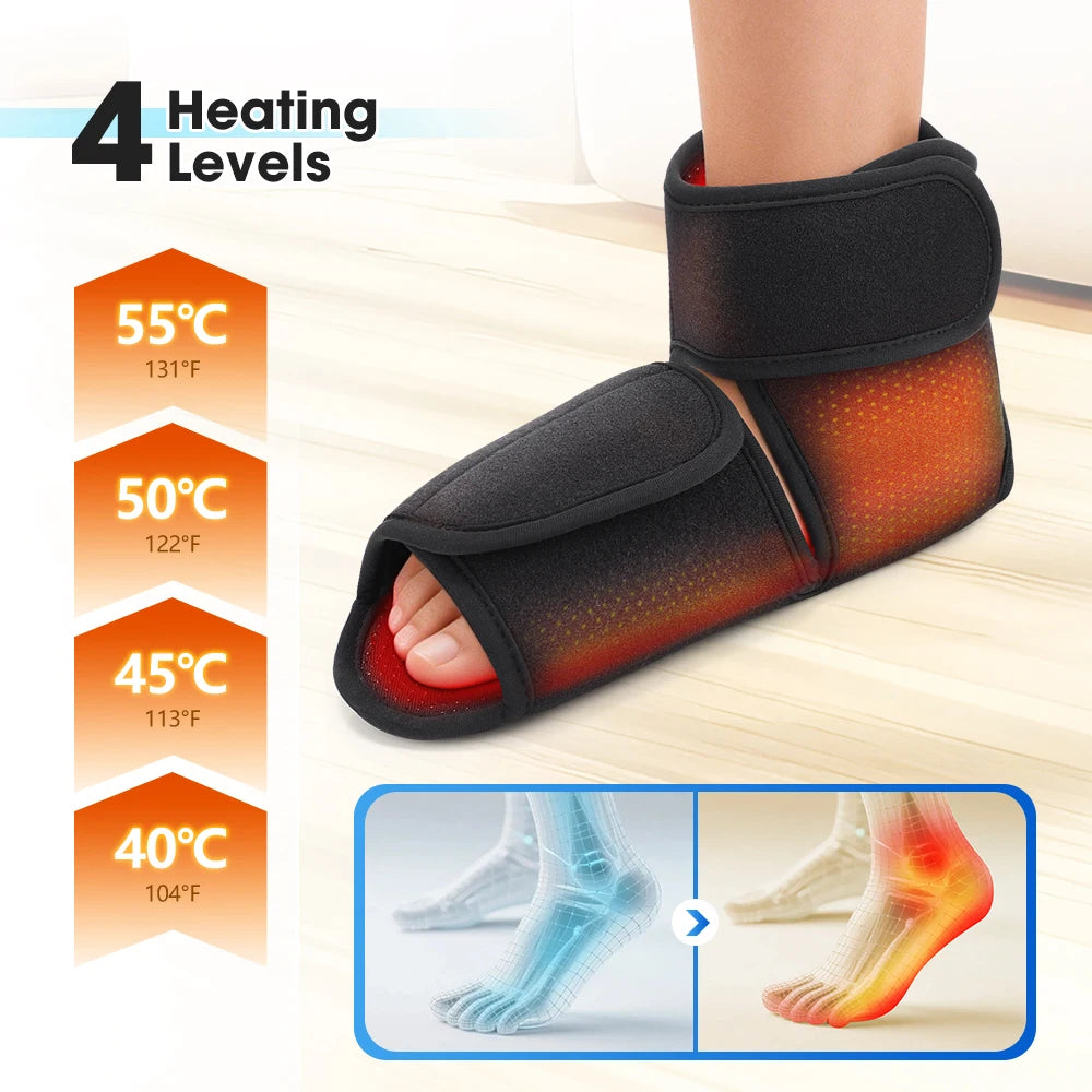EMS Foot Massager Machine | TENS Foot Circulation Stimulator Pad, Adjustable Intensity