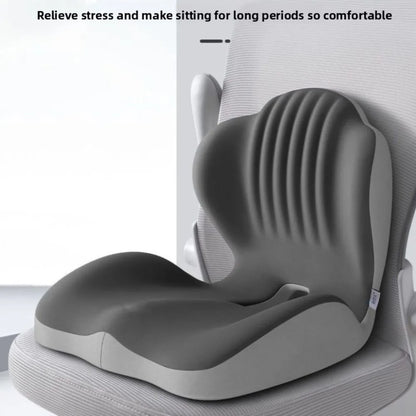 Seat Cushion with Back Support | Memory Foam Office Chair Cushion | Ergonomic Seat and Lumbar Support for Posture