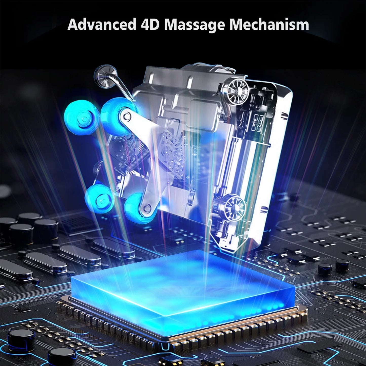 4D AI Voice-Control Massage Chair | 57" SL Track, 12 Programs, Touchscreen, Graphene Heating & Body Scan Customization