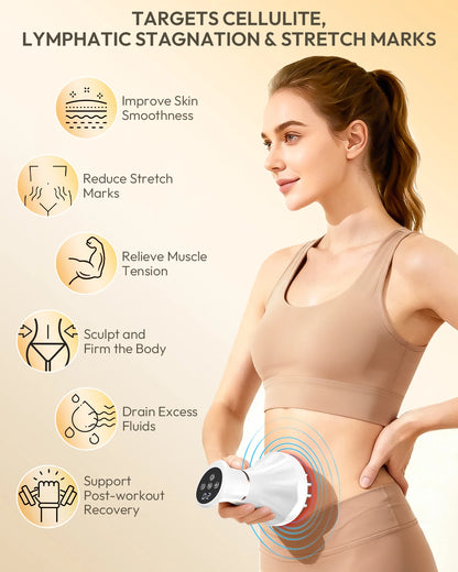 Lymphatic Drainage Body Massager – Heated Vibration Tool
