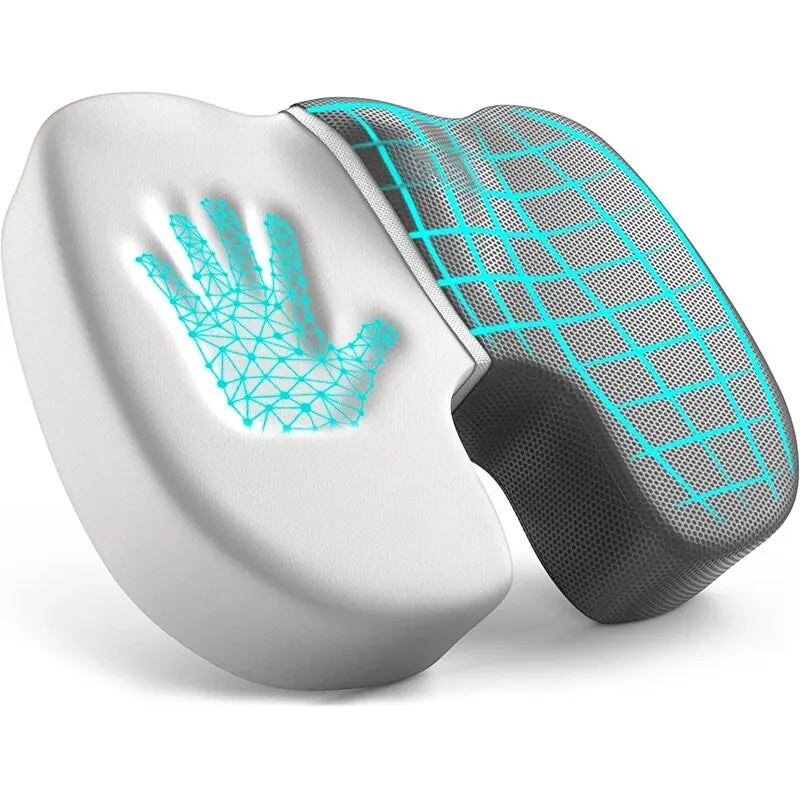 Ergonomic Seat Cushion for Tailbone Pain Relief | Memory Foam Coccyx Pillow for Office Chair, Hemorrhoid & Sciatica Support