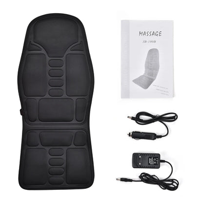 Full-Body Massage Cushion | 7 Motors, Heat Therapy, 8 Modes, Car & Home Use