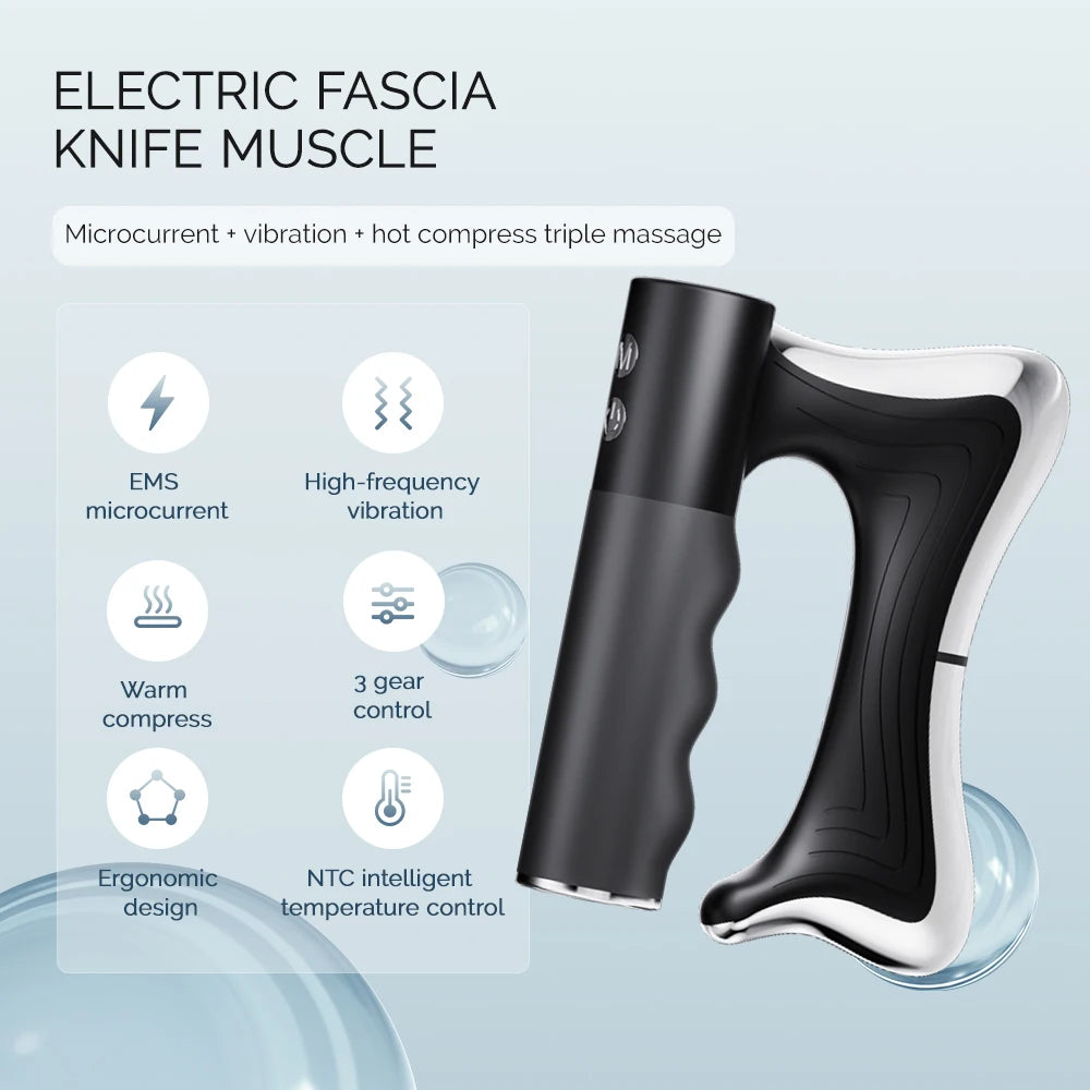 Electric Fascia Knife Body Massager – 3-Heat Settings