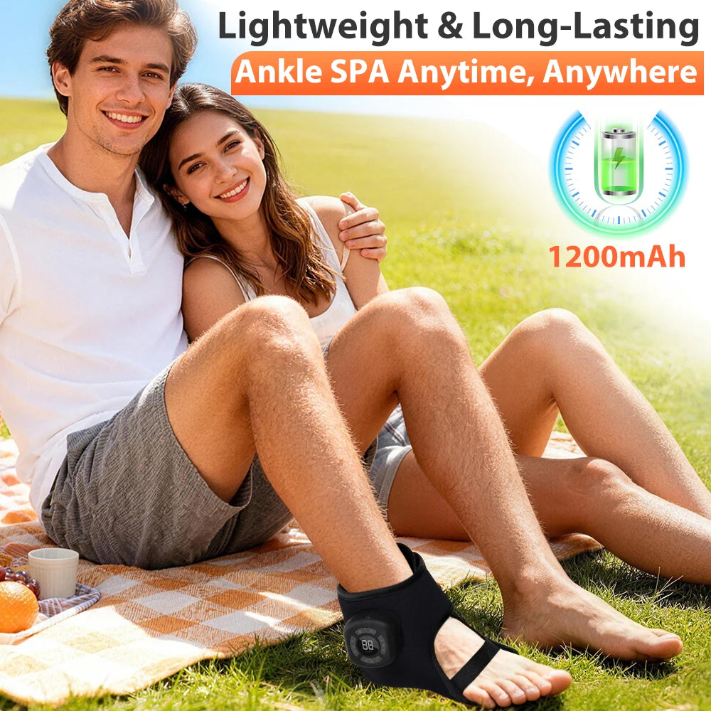 EMS Foot Massager Machine | TENS Foot Circulation Stimulator Pad, Adjustable Intensity