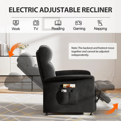 Power Massage Recliner Chair with Heat and Electric Tilt