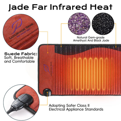 PEMF Infrared Therapy Mat | Amethyst, Jade, Tourmaline Heated Crystal Mattress