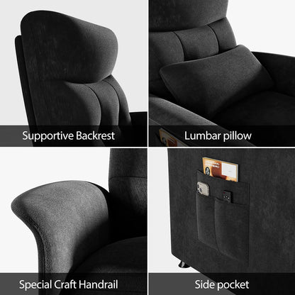 Power Massage Recliner Chair with Heat and Electric Tilt