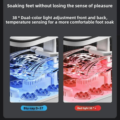 Heated Foot Spa Bath with Automatic Massage & Temperature Control | Electric Foot Bath Massager with Rollers, Water Jets & Remote Control