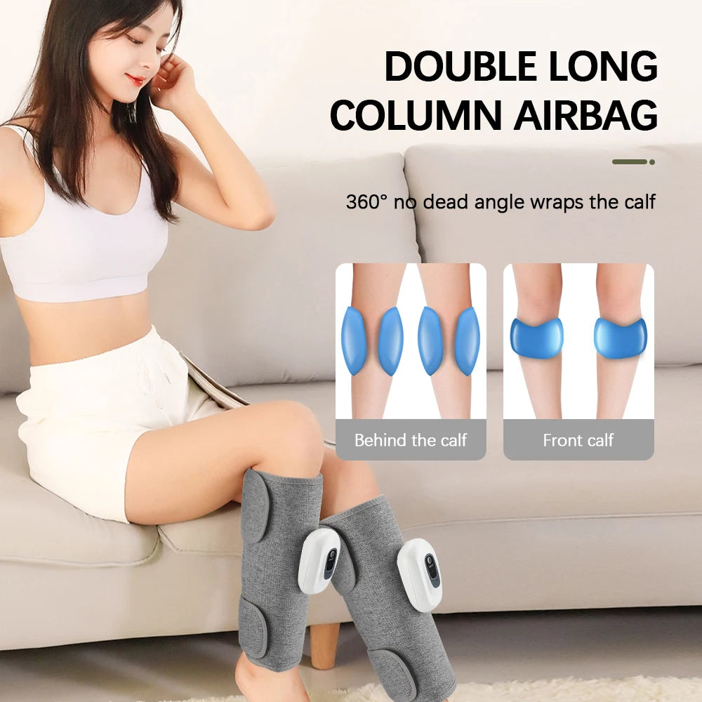 Air Compression Calf Massager | Wireless Leg & Arm Massager with 3 Modes, 1800mAh Battery | Improves Circulation & Muscle Recovery