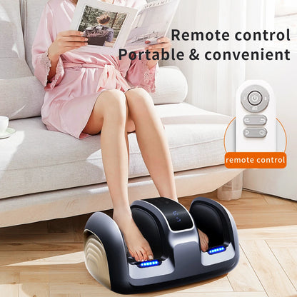 Shiatsu Foot Massager with Heat | Deep Tissue Foot & Calf Massager Machine, Kneading Rollers, Circulation & Muscle Relaxation