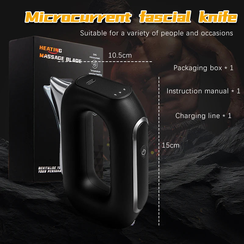 Electric Fascia Scraper Massager – Heated Vibration Tool