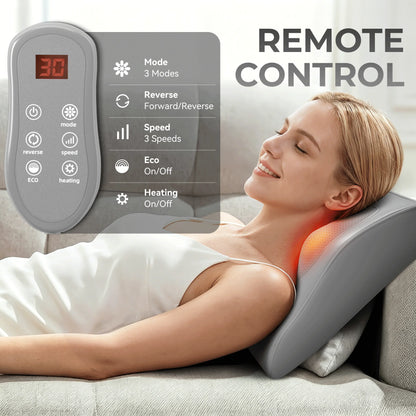 Electric Shiatsu Back and Neck Massager Pillow with Heat