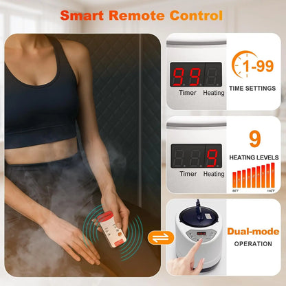 Portable Infrared Steam Sauna Tent – Home Detox & Relaxation