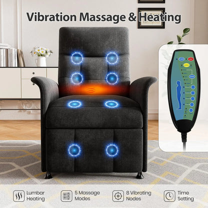 Power Massage Recliner Chair with Heat and Electric Tilt