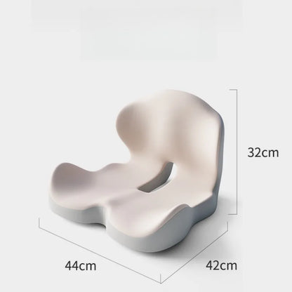 Seat Cushion with Back Support | Memory Foam Office Chair Cushion for Long Sitting | Ergonomic Seat and Lumbar Support