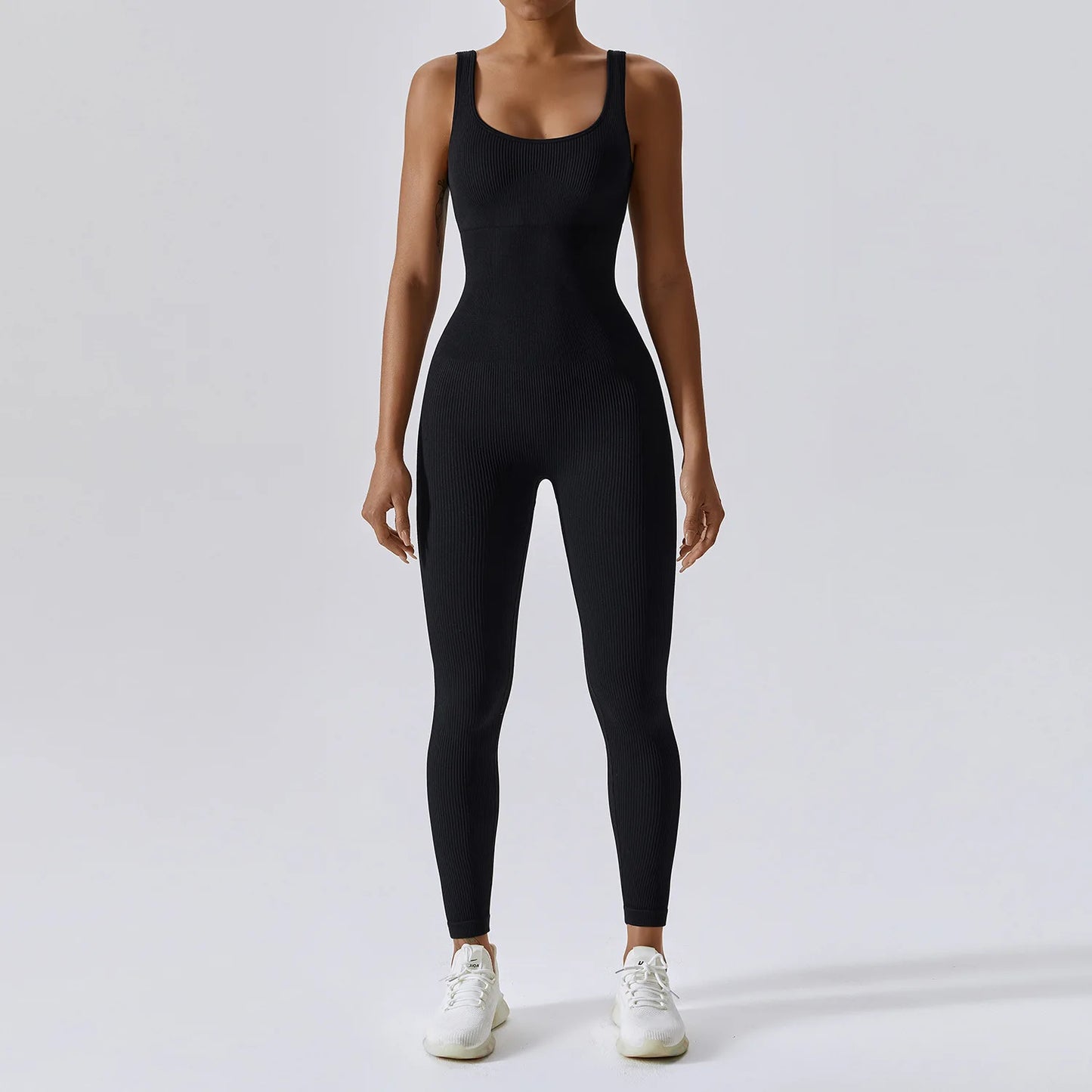 Yoga Jumpsuit for Women | Seamless One Piece Workout Bodysuit with Quick-Dry Stretch Compression Fit
