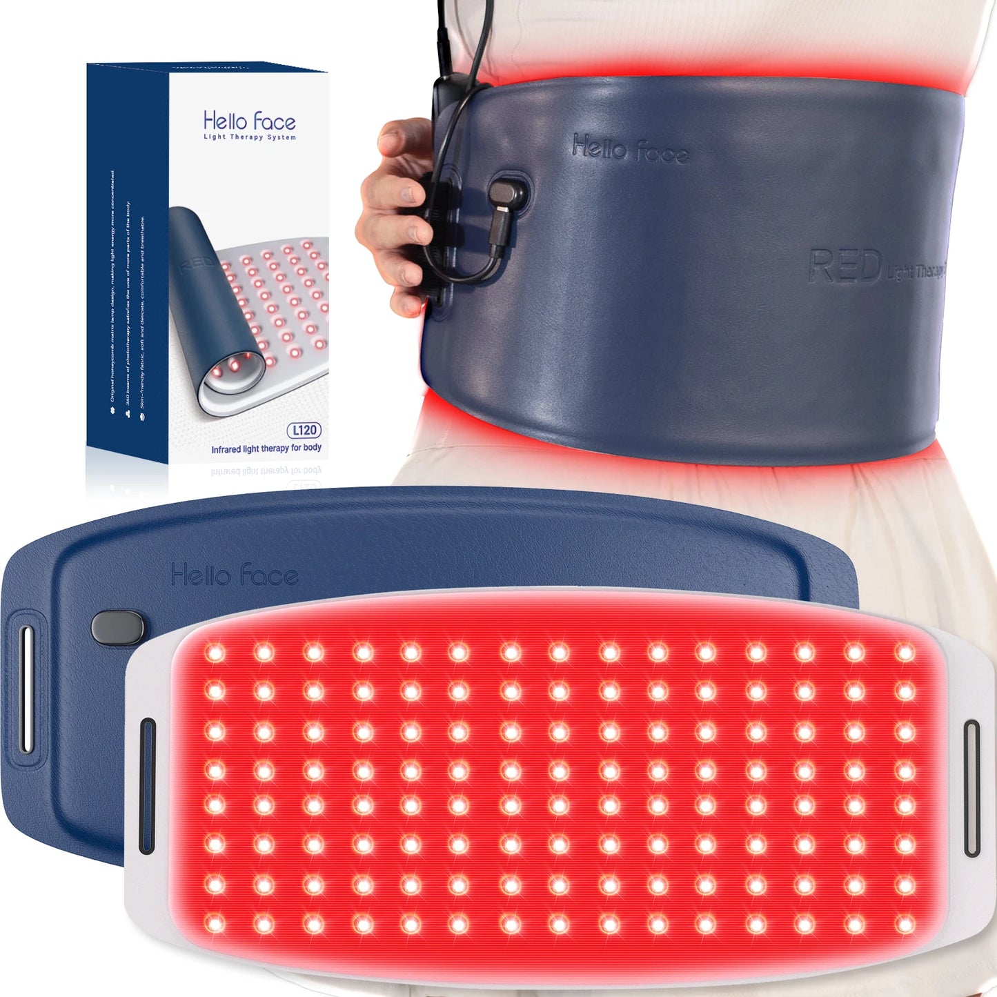 Red Light Therapy Belt for Body – Dual 660nm & 850nm LEDs