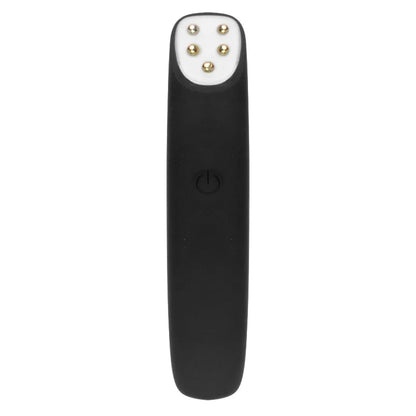 Electric Eye Massager Pen | RF Radio Frequency, Red Light, EMS & Vibration | Anti-Wrinkle, Dark Circles, Eye Bag Remover Black
