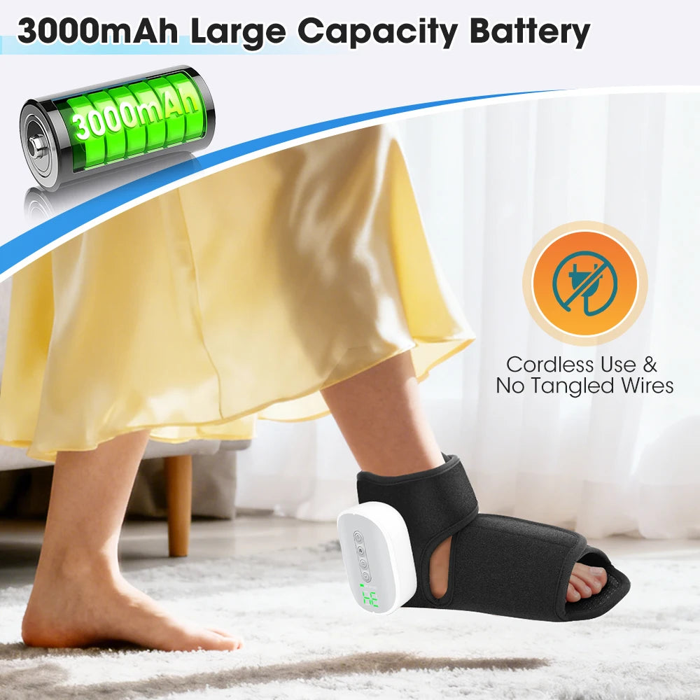 EMS Foot Massager Machine | TENS Foot Circulation Stimulator Pad, Adjustable Intensity