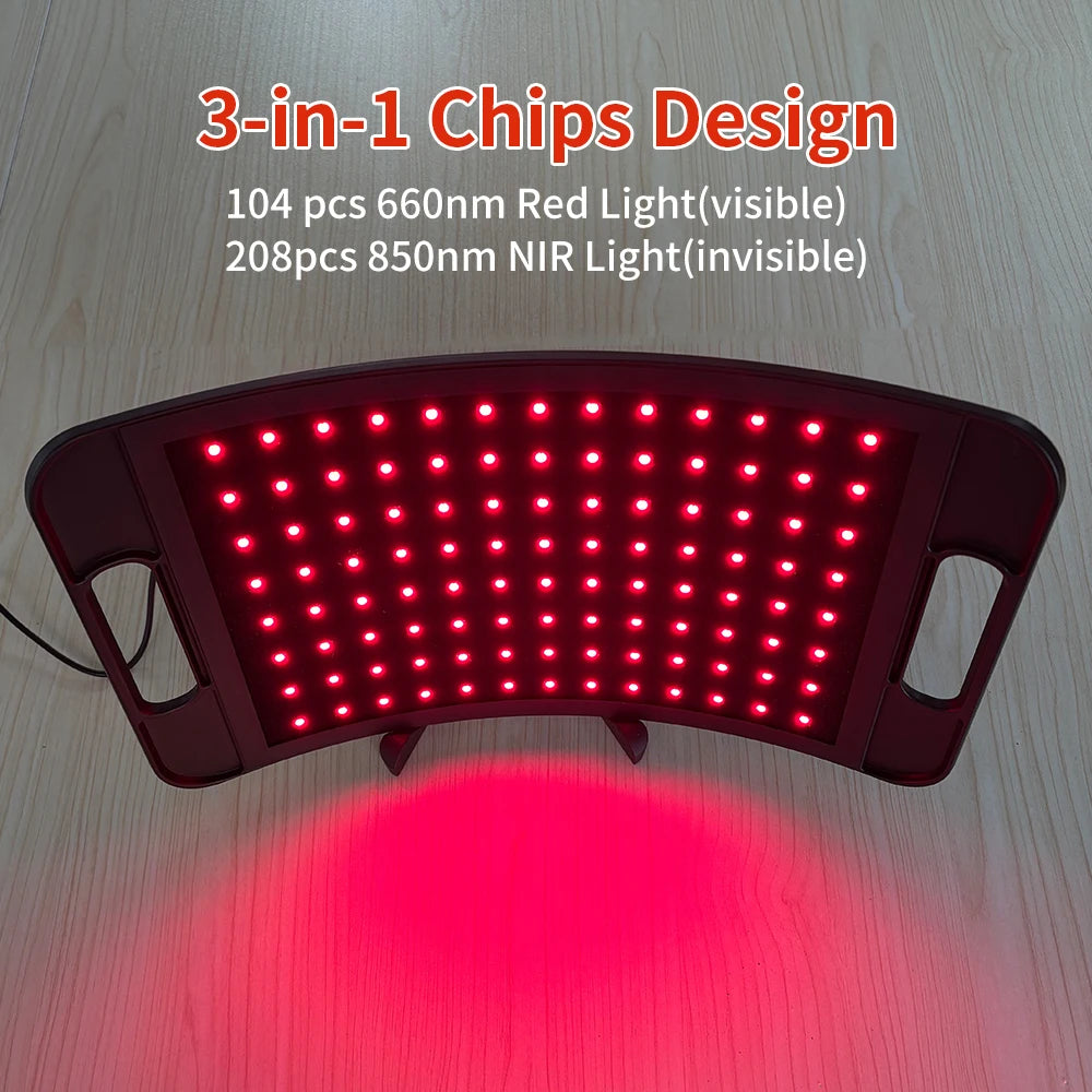 Red Light Therapy Panel With Stand And Timer 660nm 850nm