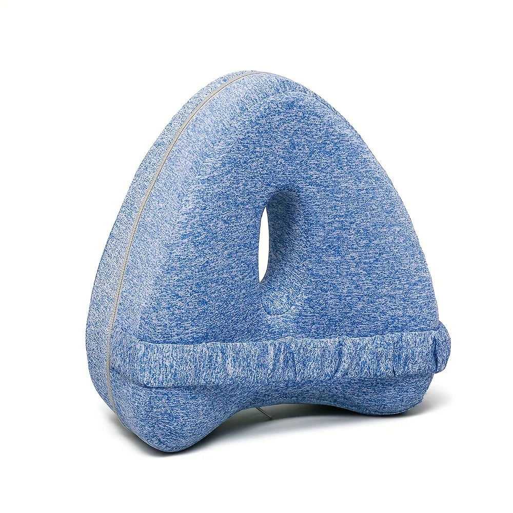 Memory Foam Knee Pillow | Side Sleeper Leg Support for Hip, Back & Sciatica Relief