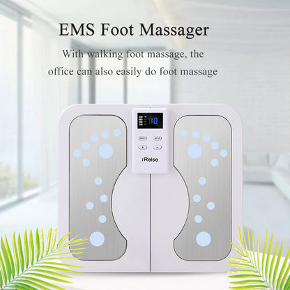 EMS Foot Massager for Circulation | TENS Electric Foot Pain Relief System with Heat & Muscle Stimulation