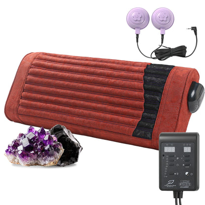 PEMF Infrared Therapy Pillow Mat | Amethyst, Jade, Negative Ion Heated Neck Cushion