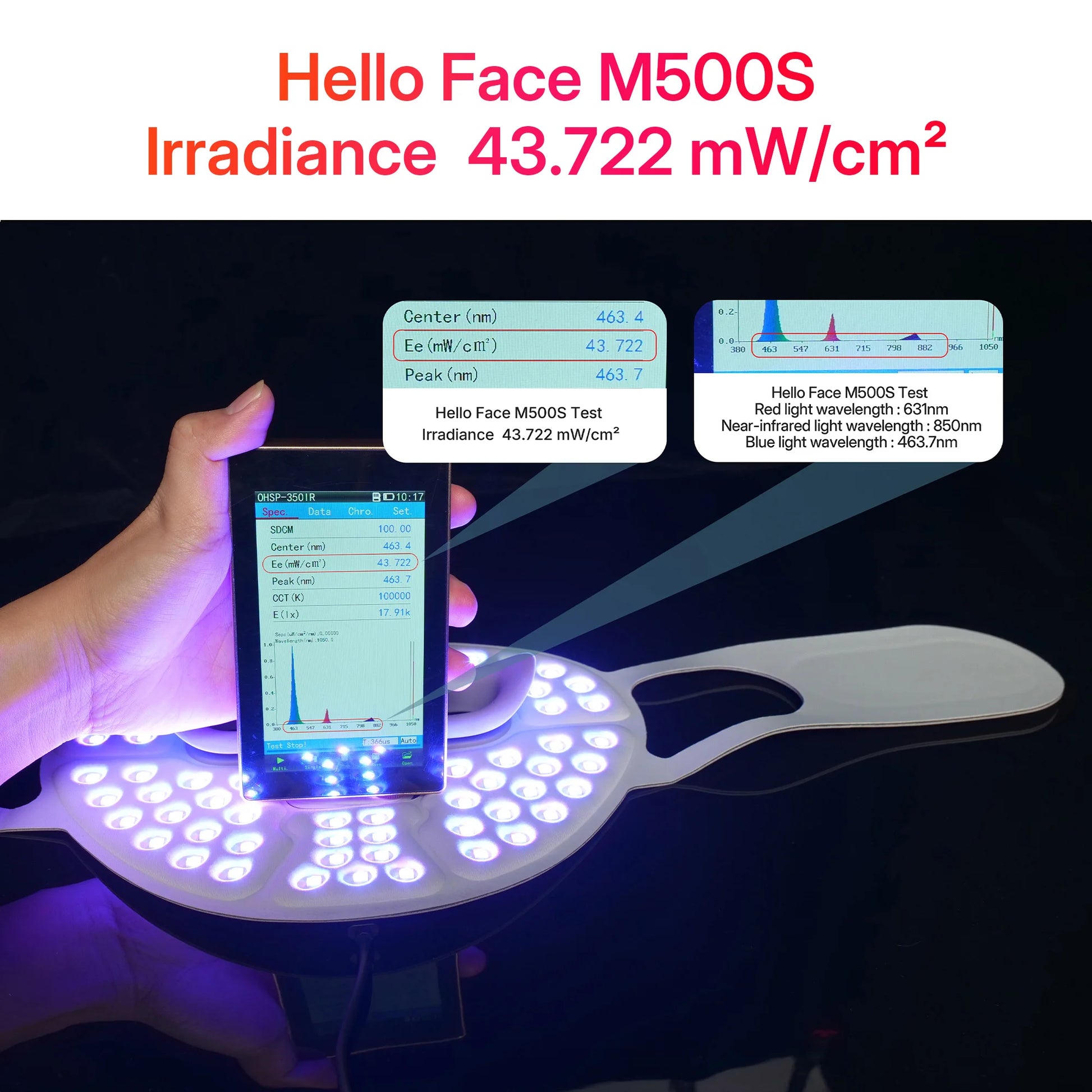 Wireless LED Red Light Therapy Face Mask – 4 Modes