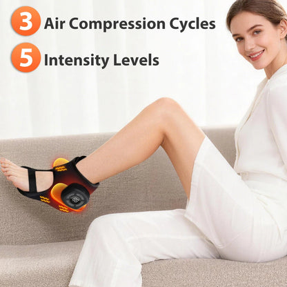 EMS Foot Massager Machine | TENS Foot Circulation Stimulator Pad, Adjustable Intensity