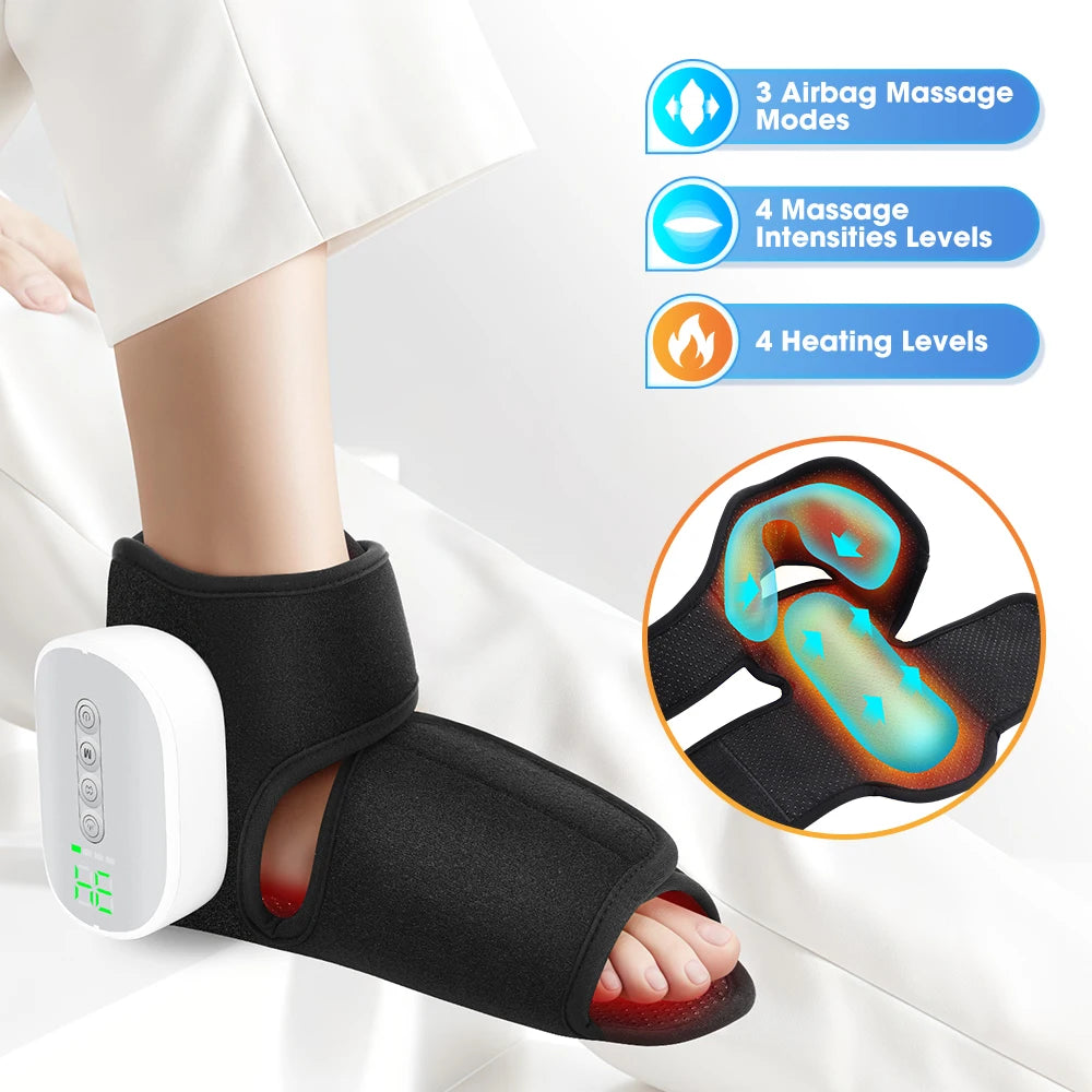 EMS Foot Massager Machine | TENS Foot Circulation Stimulator Pad, Adjustable Intensity