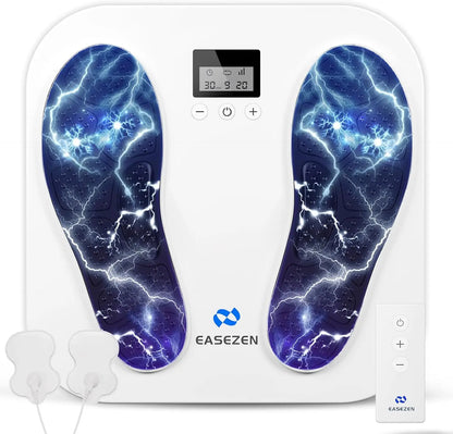 EMS Foot Massager for Neuropathy & Plantar Fasciitis | TENS Circulation Machine with 10 Modes & 20 Intensities