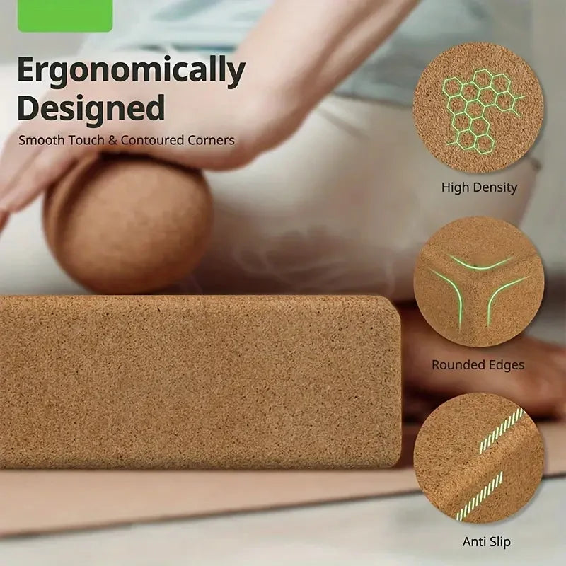 Eco-Friendly Cork Yoga Block - vitaAsana