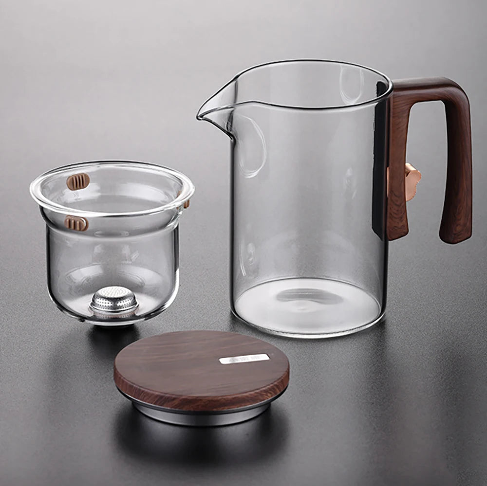 Glass Teapot With Magnetic Filter